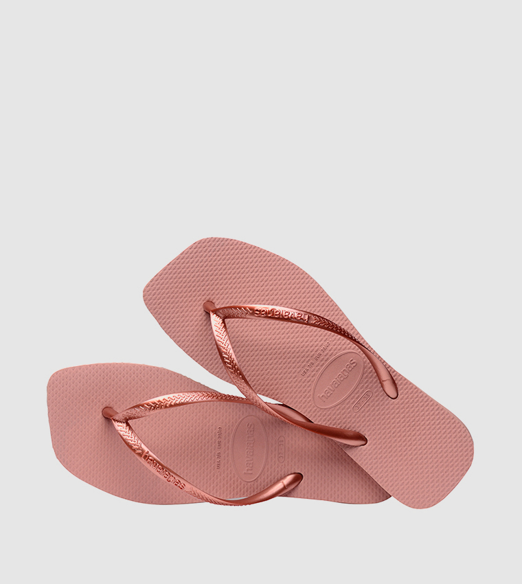 Slim Square Toe Flip-Flops