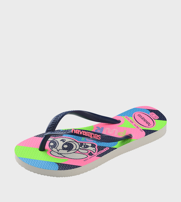 Detské žabky Havaianas KIDS SLIM POWERPUFF GIRLS ružová farba, 4149886