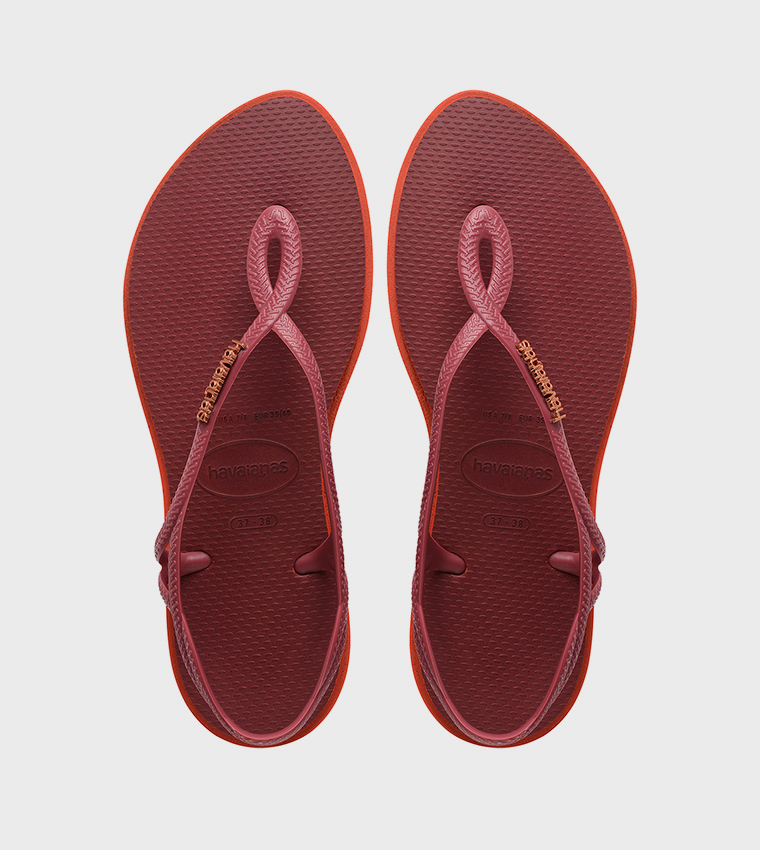 Luna Point Textured Slingback Flip-Flops