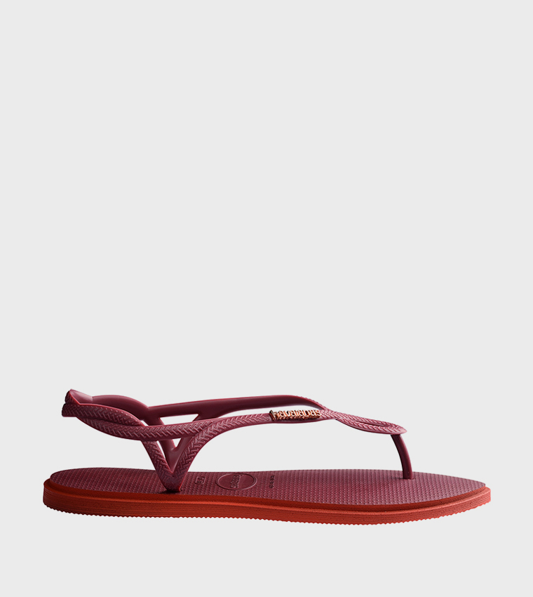Luna Point Textured Slingback Flip-Flops