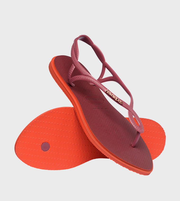 Luna Point Textured Slingback Flip-Flops