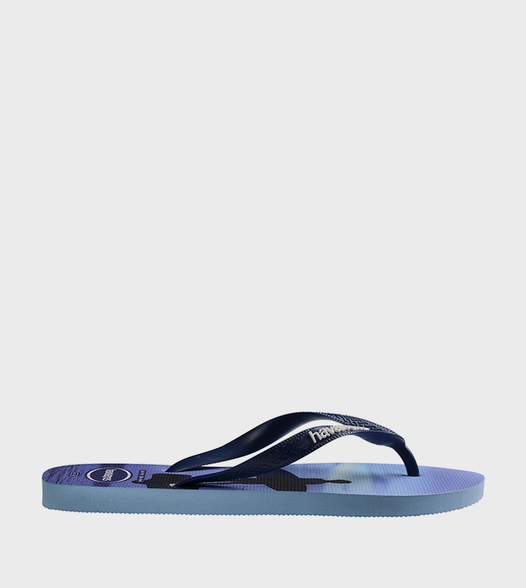 Top Surfer I Printed Thong-Strap Flip-Flops