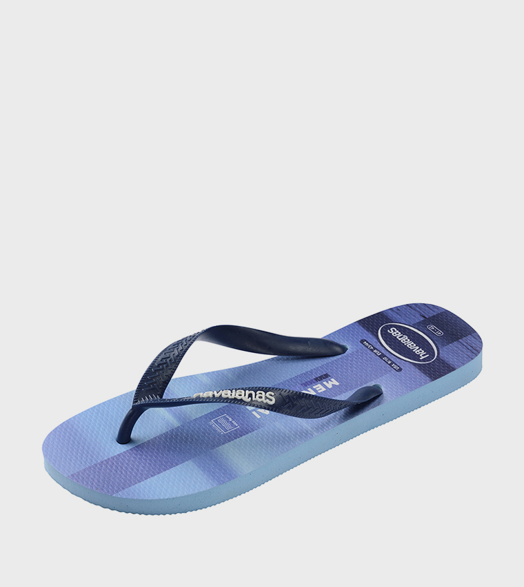 Top Surfer I Printed Thong-Strap Flip-Flops