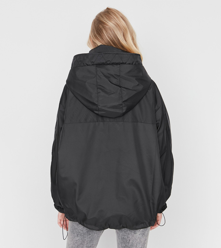 Buy Trendyol Oversized Hooded Down Jacket In Black 6thStreet UAE