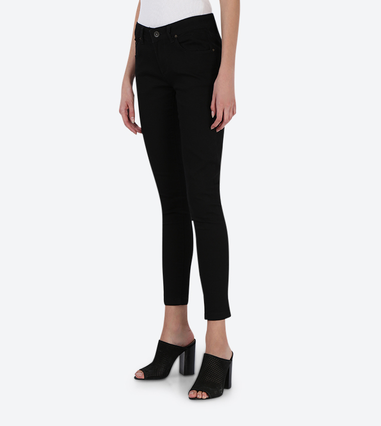 Skinny Fit 5 Pocket Jeans - Black