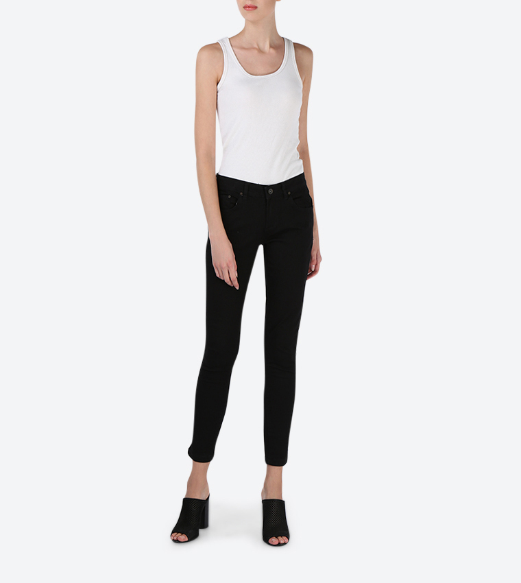 Skinny Fit 5 Pocket Jeans - Black