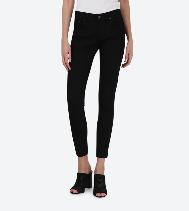 Skinny Fit 5 Pocket Jeans - Black
