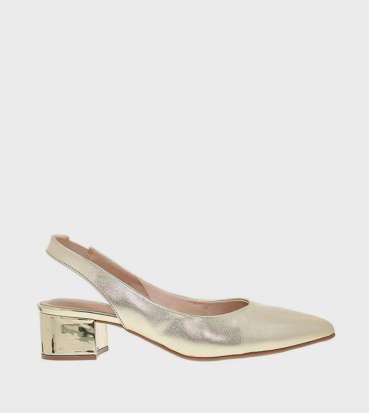 GIUSEPPE Slingback Block Heel Pumps