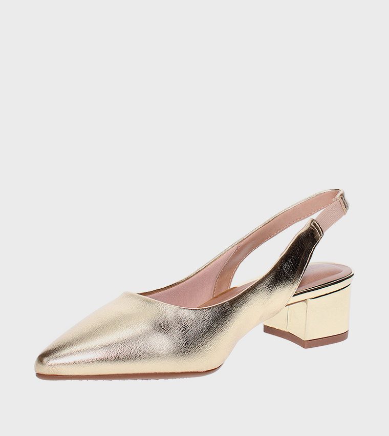 GIUSEPPE Slingback Block Heel Pumps