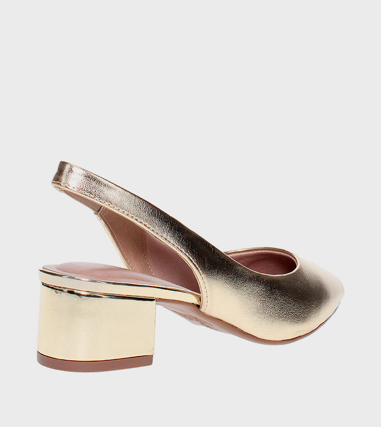 GIUSEPPE Slingback Block Heel Pumps