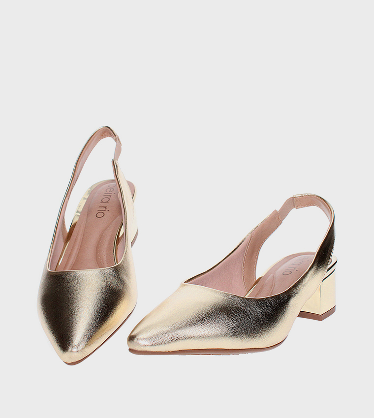 GIUSEPPE Slingback Block Heel Pumps