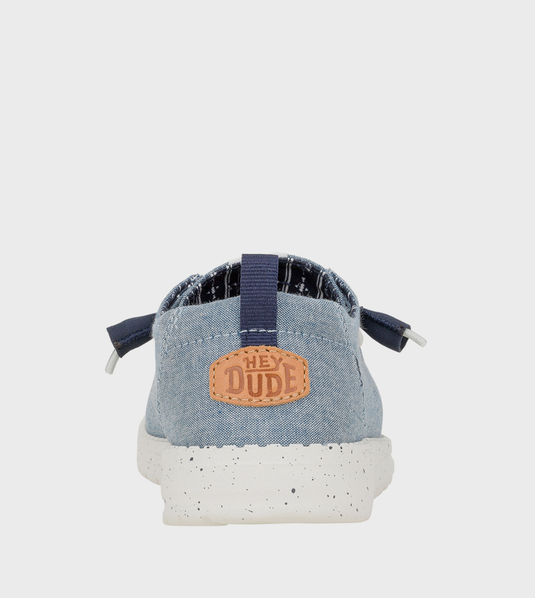 WENDY Chambray Slip-On Shoes