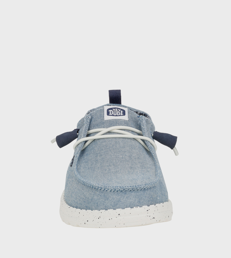 WENDY Chambray Slip-On Shoes