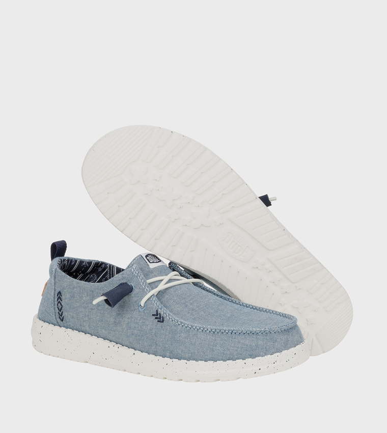 WENDY Chambray Slip-On Shoes