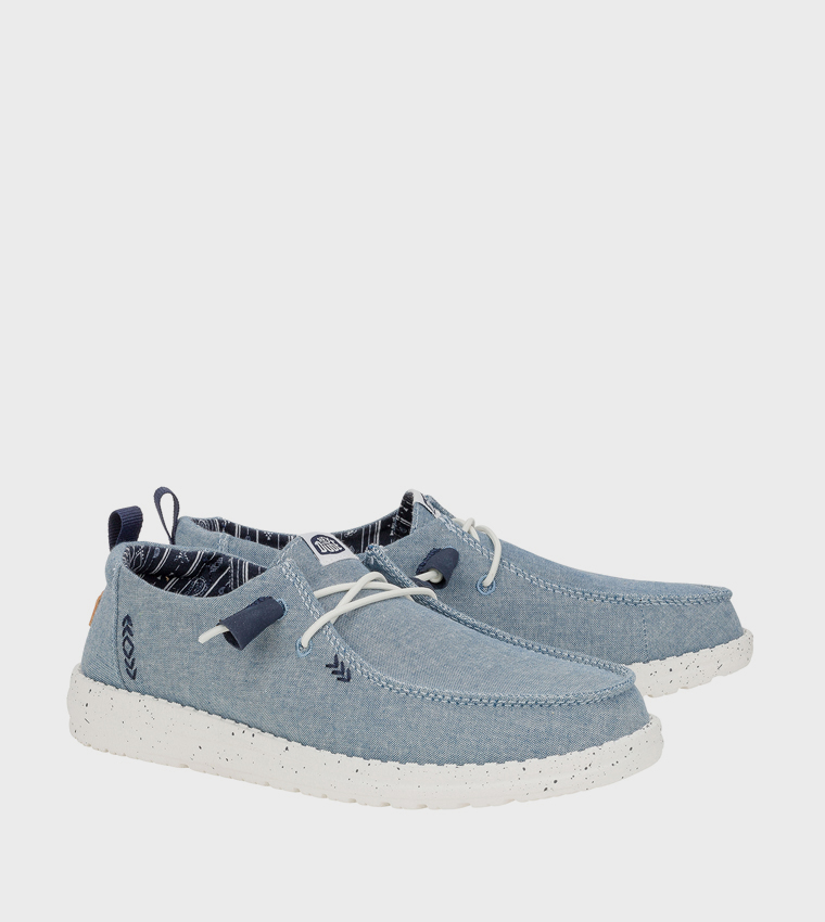 WENDY Chambray Slip-On Shoes