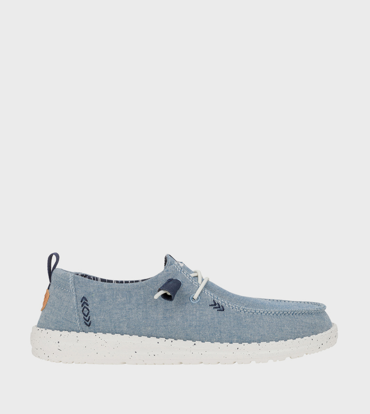 WENDY Chambray Slip-On Shoes