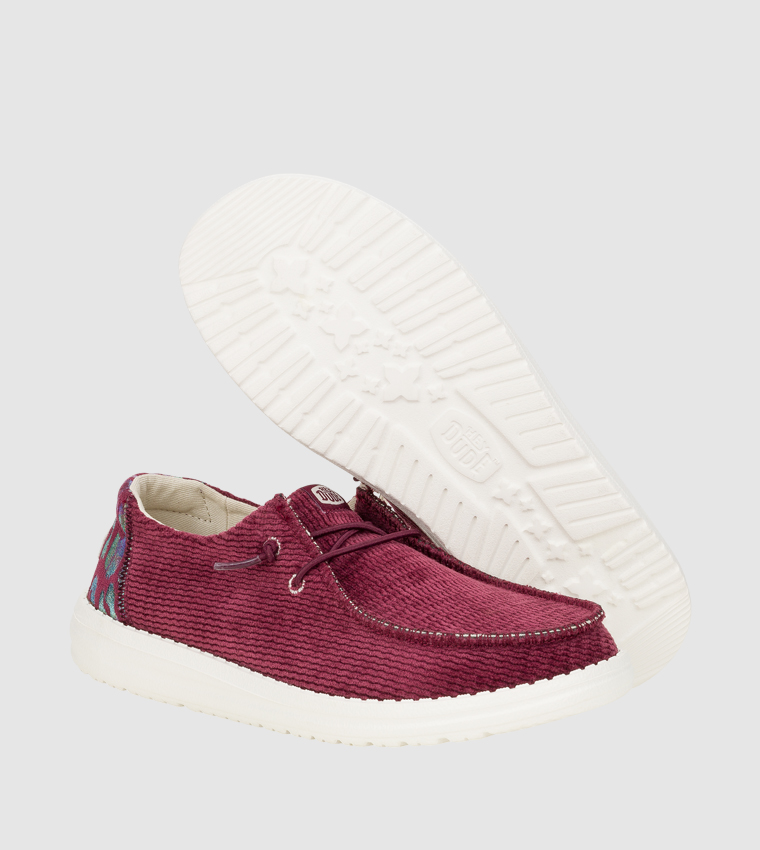 Wendy Leo Corduroy Slip-On Shoes
