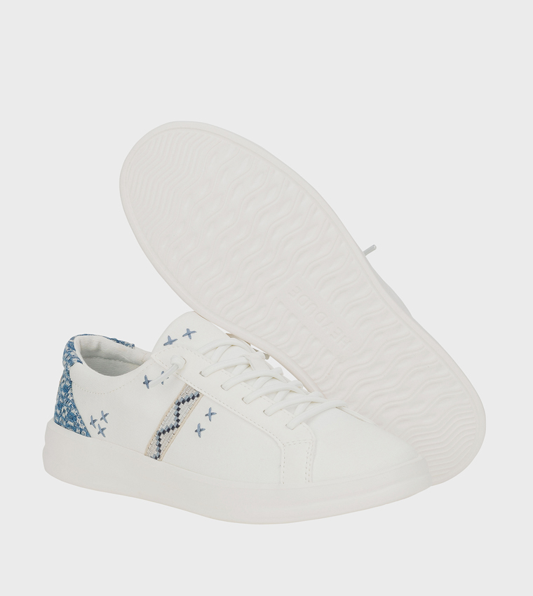 KARINA Crafted Lace-Up Sneakers
