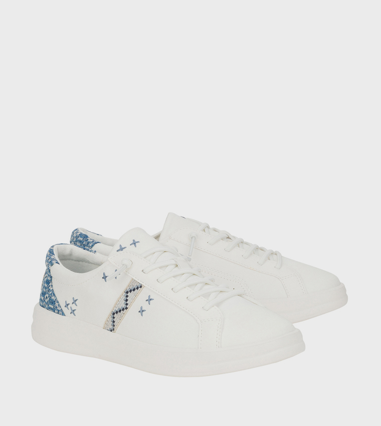 KARINA Crafted Lace-Up Sneakers