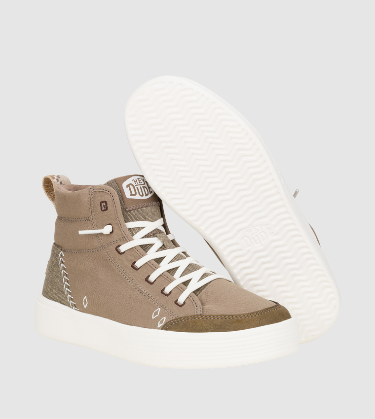 Cody Canvas Lace-Up Boots