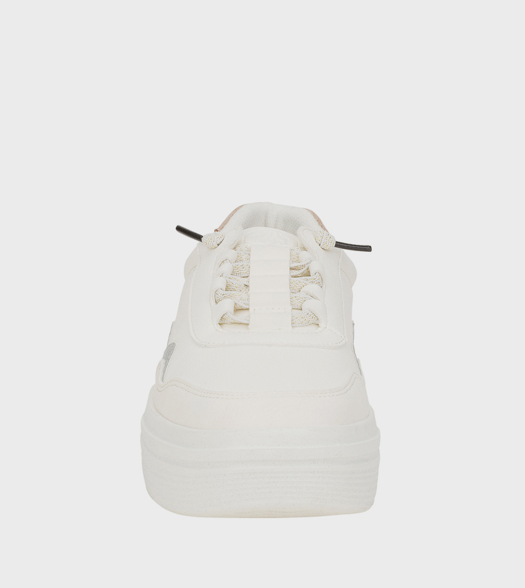 HUDSON Lift Metallic Lace-Up Sneakers