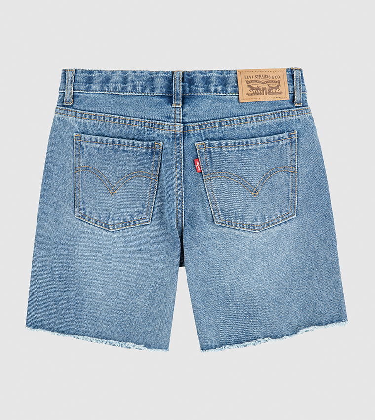 Buy Levi's Older Girl's Low Pitch Midi Shorts In Blue 6thStreet