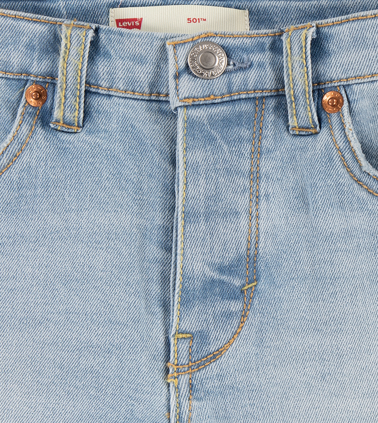 501 Button Closure Original Denim Shorts