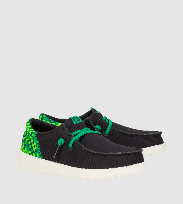 Wally Funk Y Gaming Print Detail Slip-On Shoes