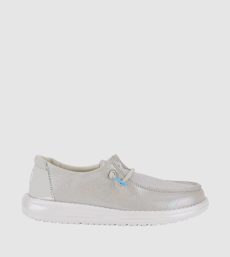 Wendy Y Iridescent Sparkle Slip-On Shoes