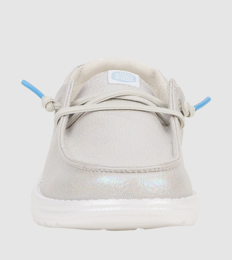 Wendy Y Iridescent Sparkle Slip-On Shoes