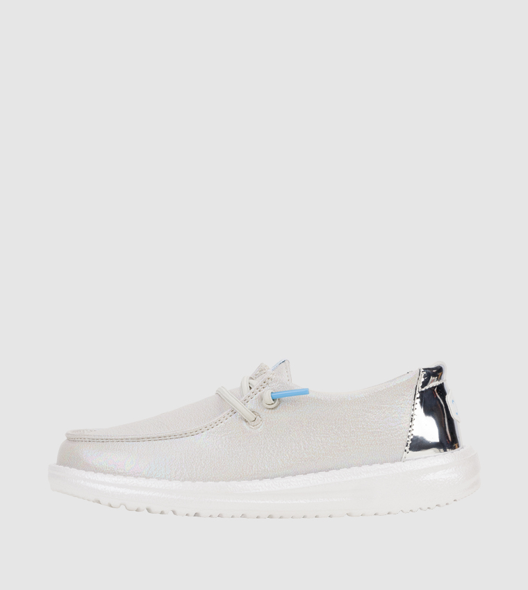 Wendy Y Iridescent Sparkle Slip-On Shoes