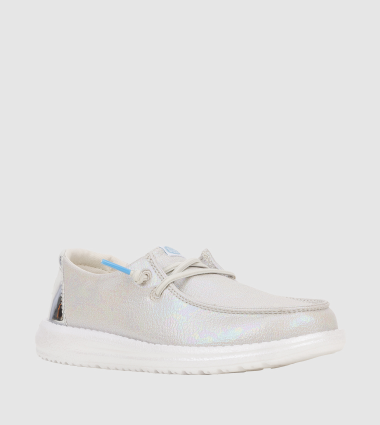 Wendy Y Iridescent Sparkle Slip-On Shoes