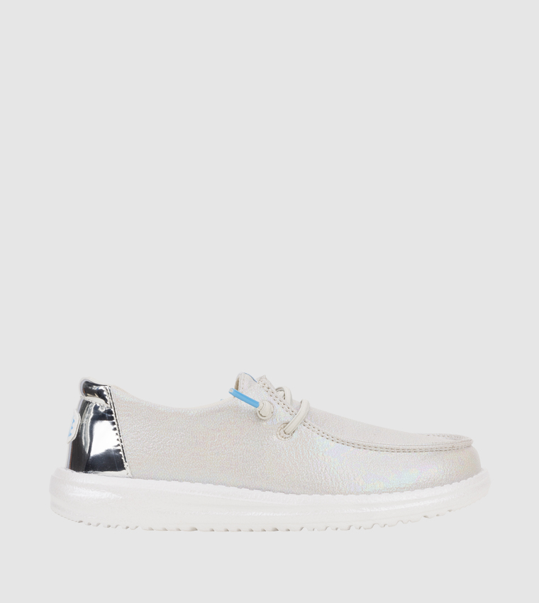 Wendy Y Iridescent Sparkle Slip-On Shoes
