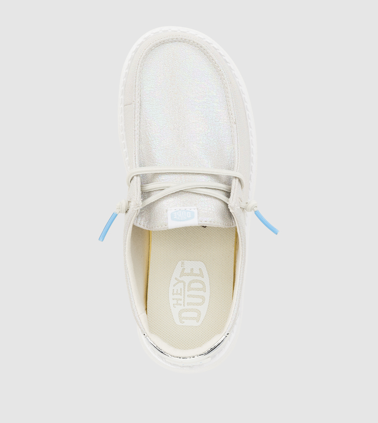Wendy Y Iridescent Sparkle Slip-On Shoes