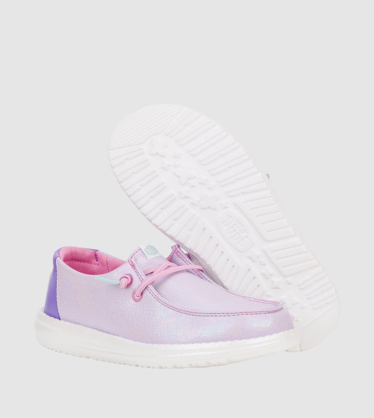 Wendy Y Iridescent Sparkle Slip-On Shoes