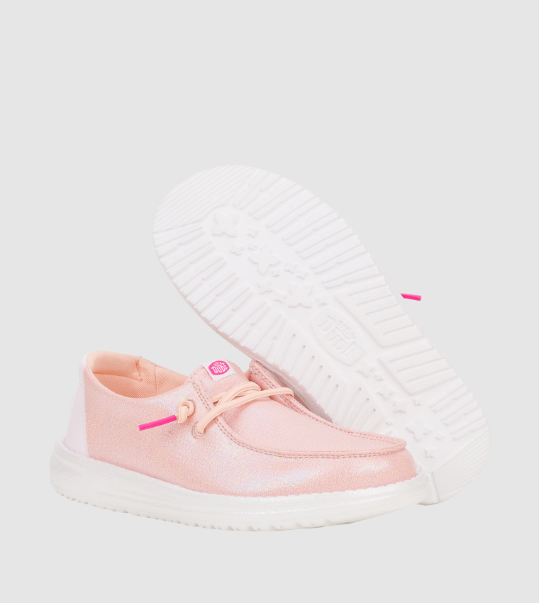 Wendy Y Iridescent Sparkle Slip-On Shoes