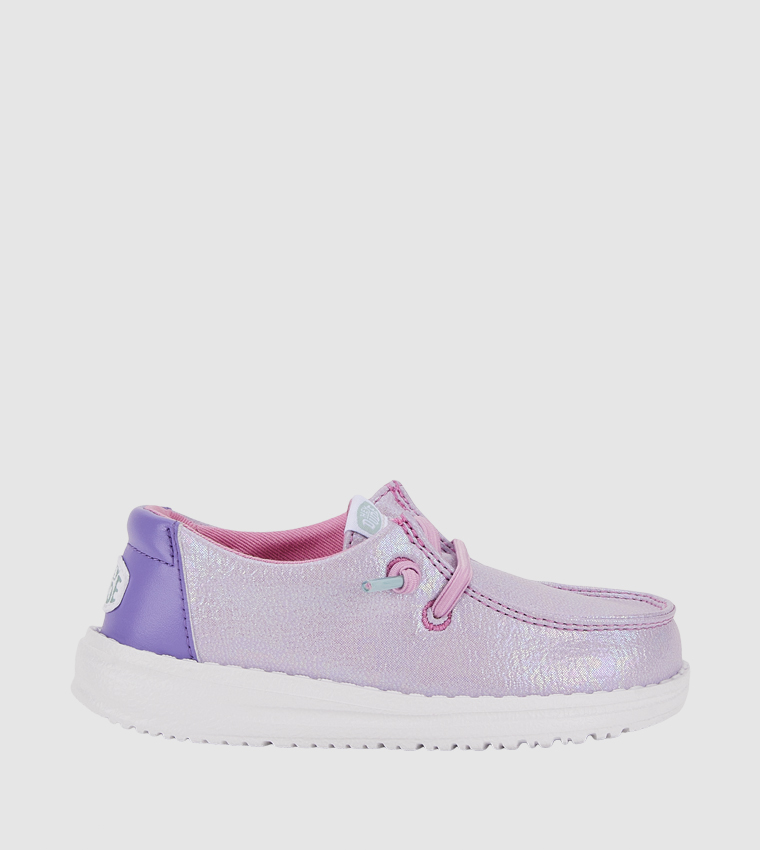 Wendy T Iridescent Sparkle Slip-On Shoes