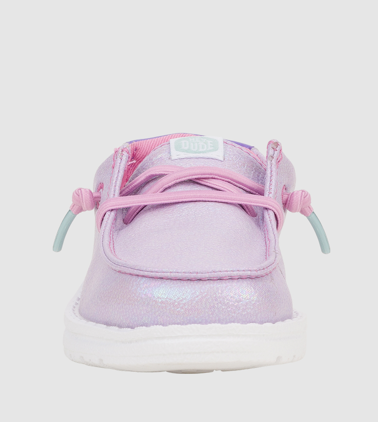 Wendy T Iridescent Sparkle Slip-On Shoes
