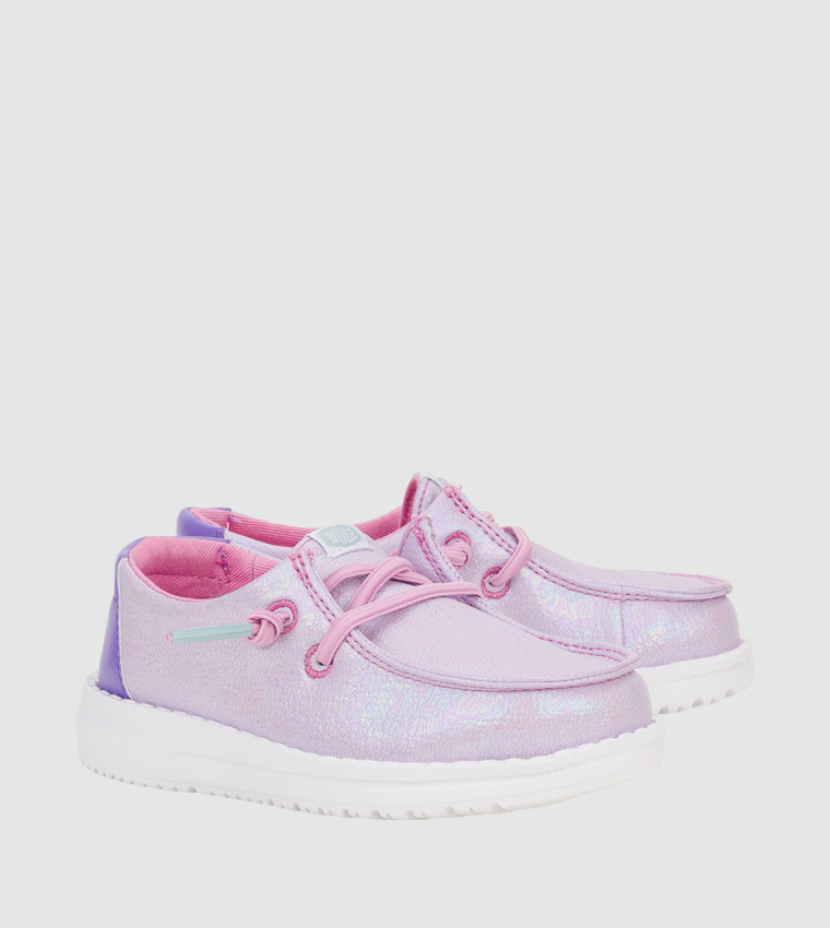Wendy T Iridescent Sparkle Slip-On Shoes
