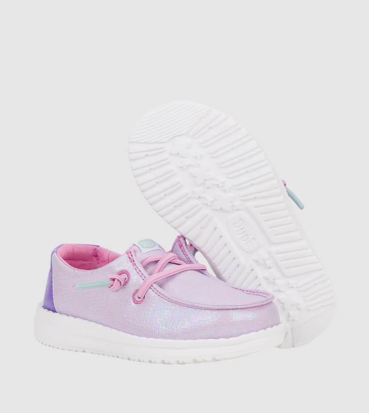 Wendy T Iridescent Sparkle Slip-On Shoes
