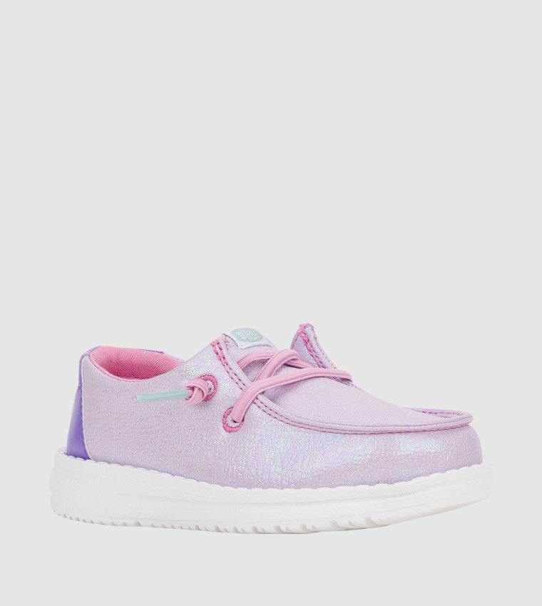 Wendy T Iridescent Sparkle Slip-On Shoes