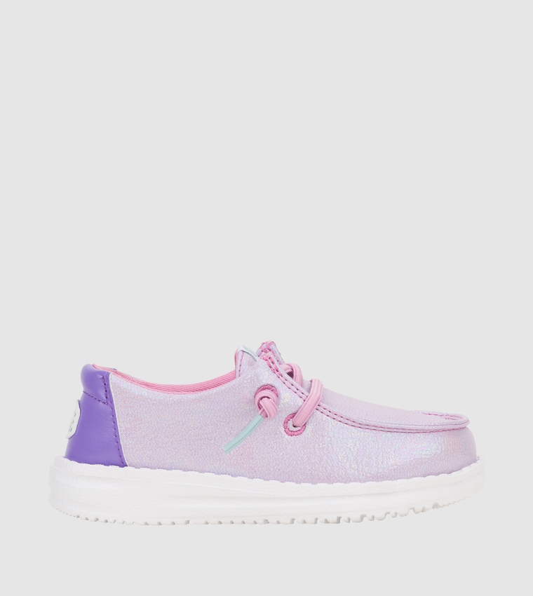 Wendy T Iridescent Sparkle Slip-On Shoes