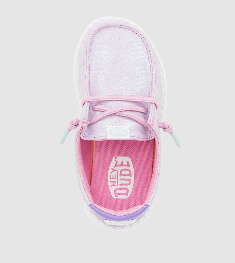 Wendy T Iridescent Sparkle Slip-On Shoes