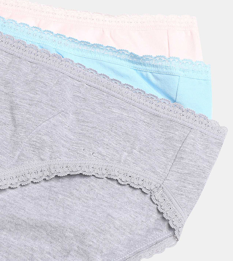 Pack of 3 - Basic Briefs with Elasticated Waist