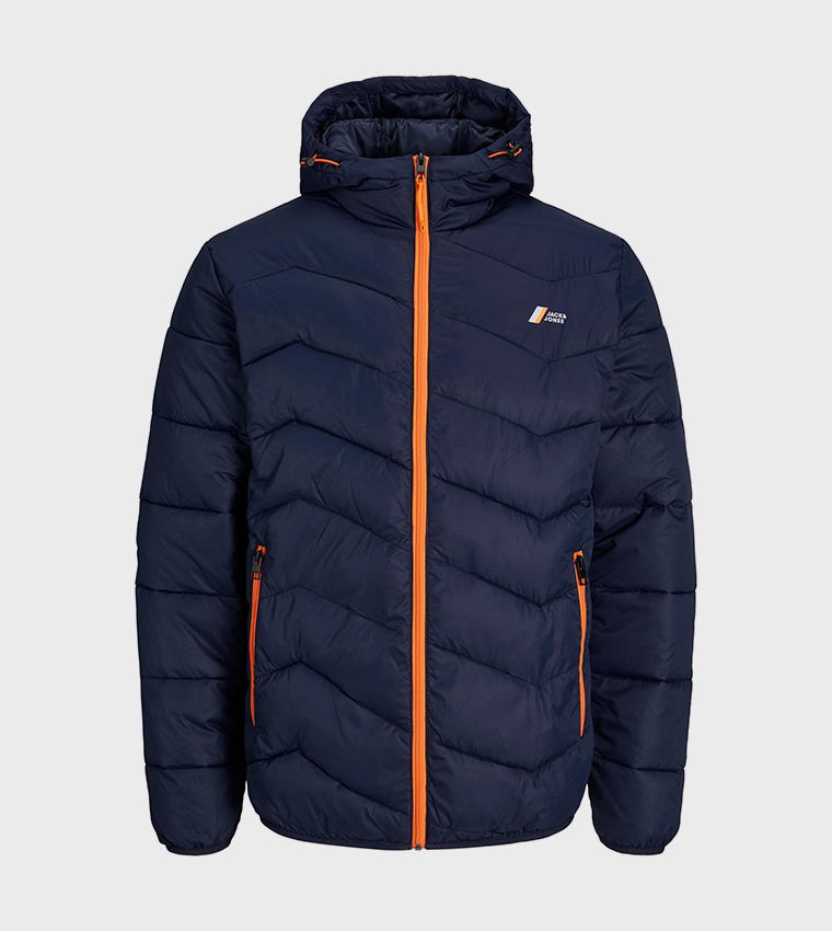 Zip-Through Hooded Puffer Jacket
