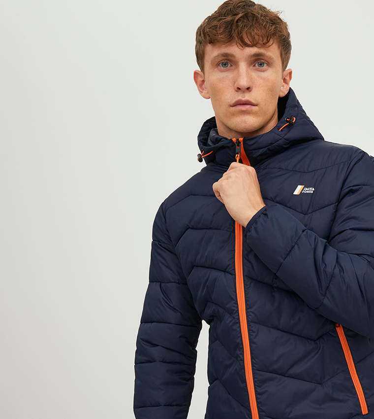 Zip-Through Hooded Puffer Jacket