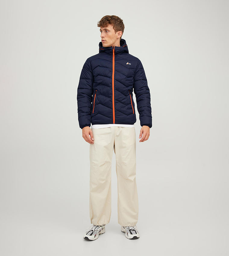 Zip-Through Hooded Puffer Jacket
