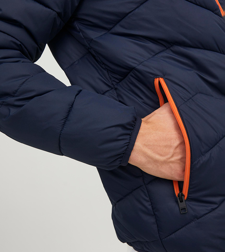 Zip-Through Hooded Puffer Jacket