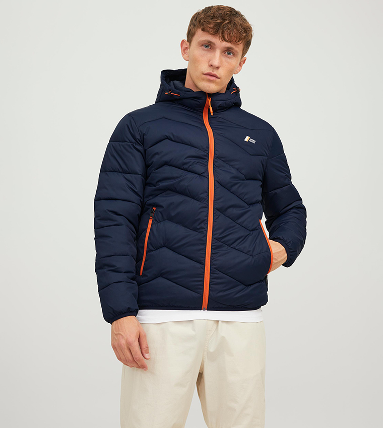 Zip-Through Hooded Puffer Jacket