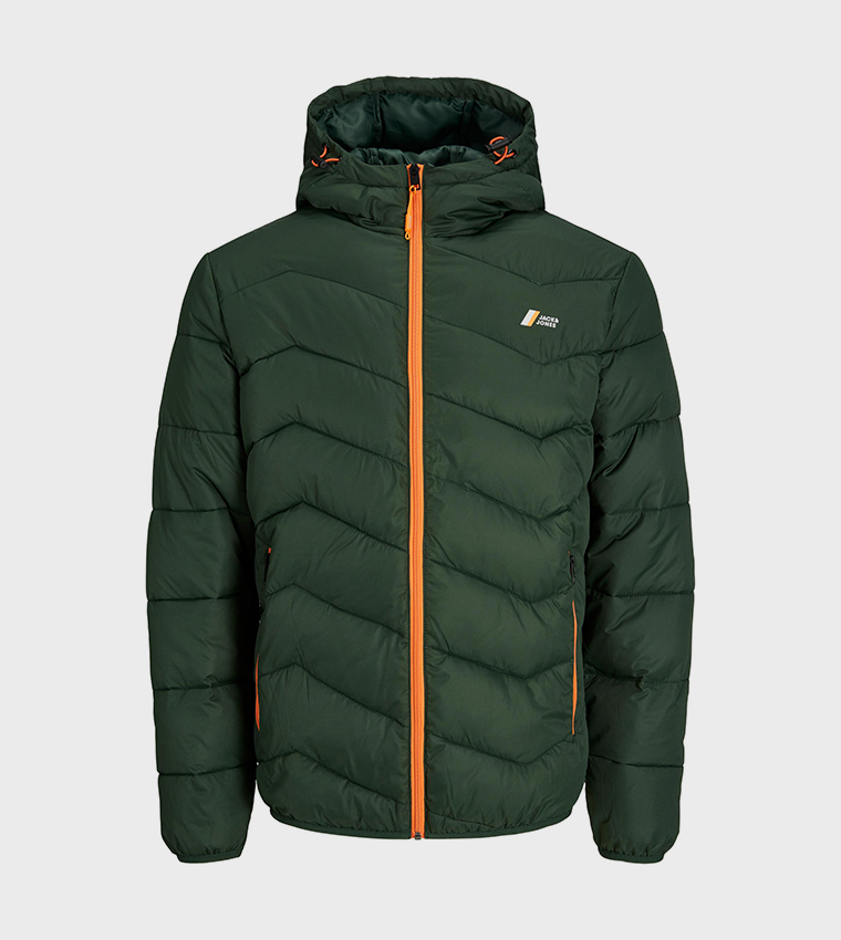 Zip-Through Puffer Jacket